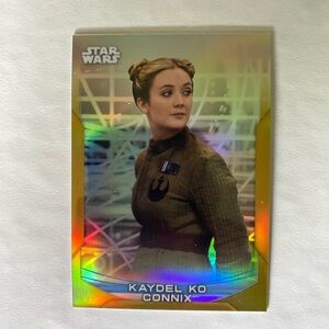 Topps Star Wars Card with Gold and Rainbow Accents